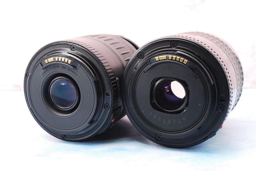 キャノン Kiss X2☆バッグ付☆望遠レンズ付Wレンズ☆一眼レフカメラ