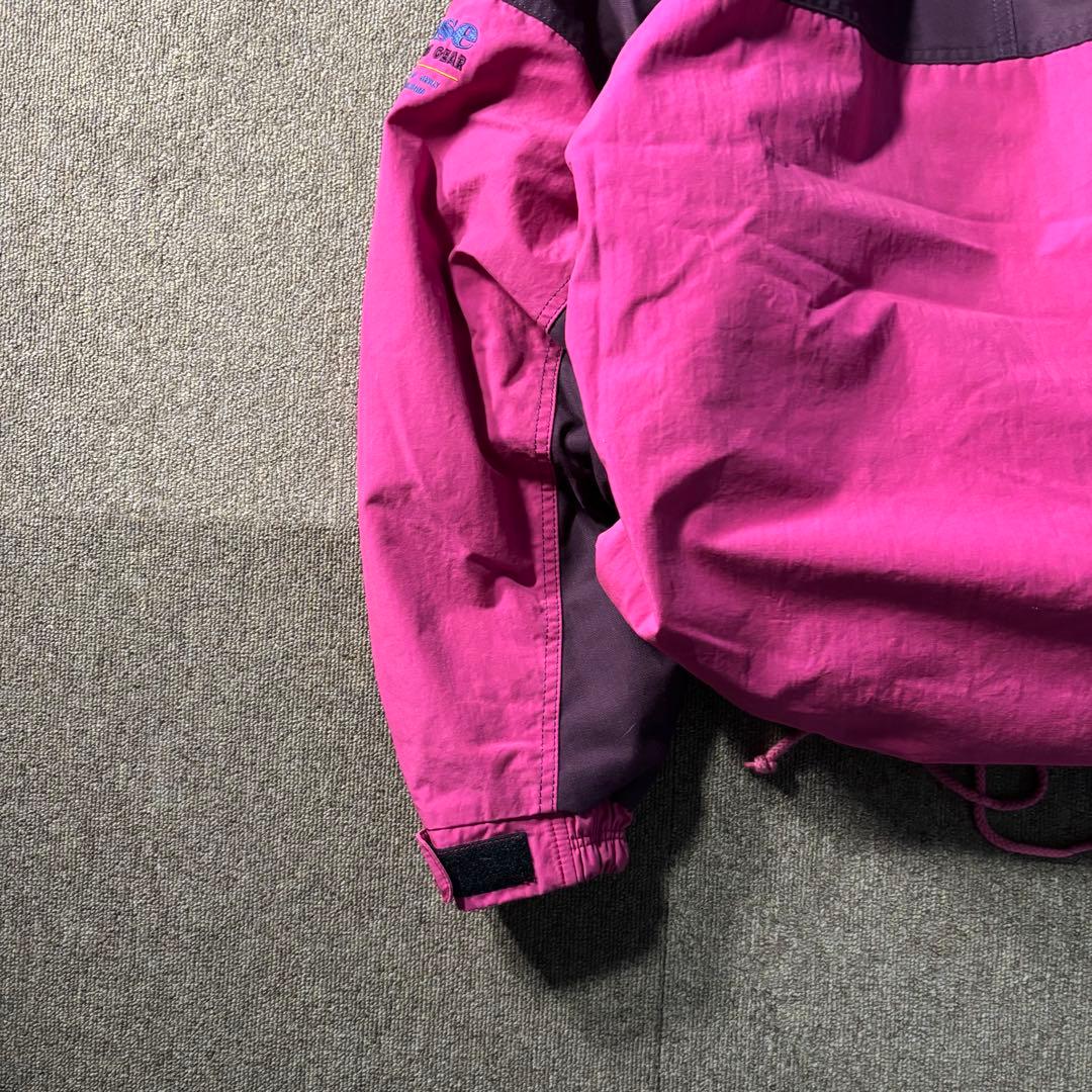 90s ellesse アノラックパーカー スノボウェア ドローコード 短丈