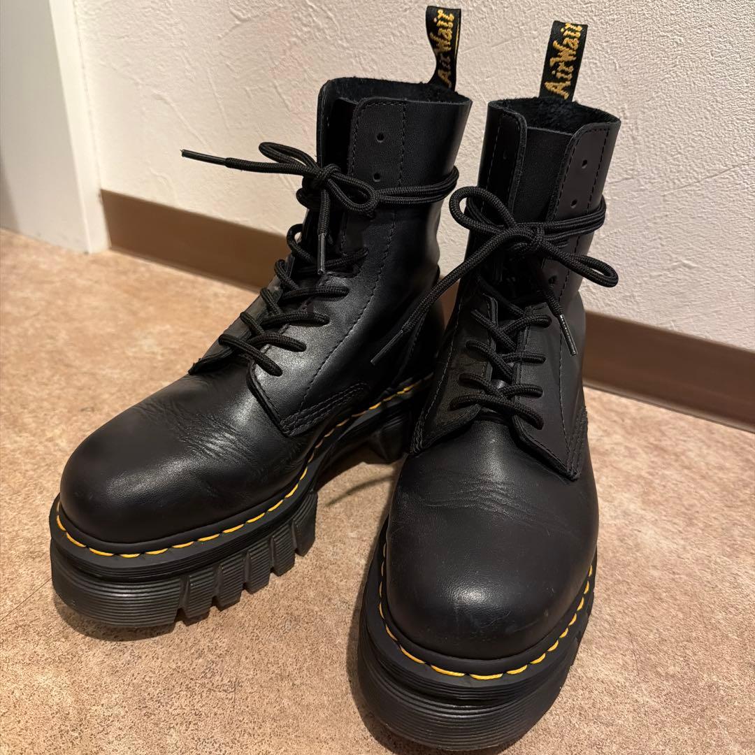 ドクターマーチン 厚底 ブラック ブーツ 正規品