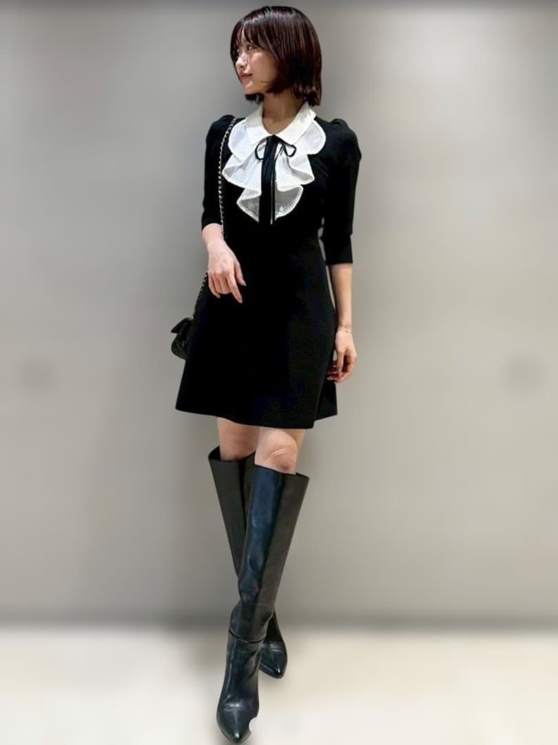 スナイデル★今期最新ラッフルミニニットワンピース新品タグ付き