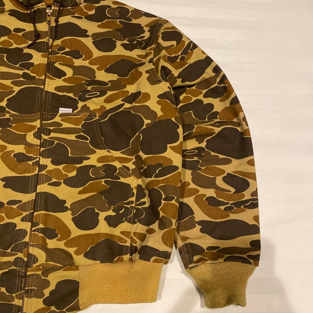 80's 星タグCarhartt カーハート　アクティブジャケット　カモフラ柄