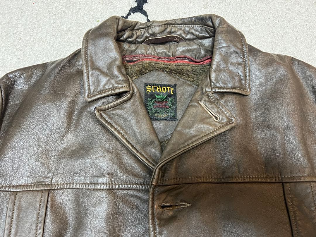 schott 60s 40 レザーコート カーコート ビンテージ ライダース
