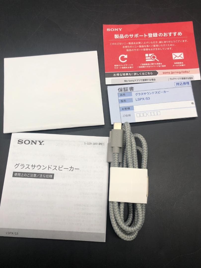 動作OK SONY ソニー グラスサウンドスピーカー LSPX-S3 A3000