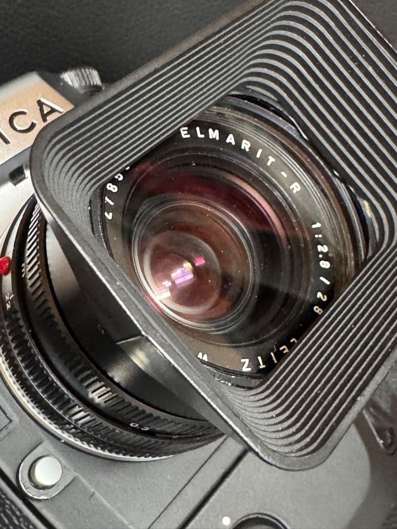 新同　美品！LEICA R8カメラ +MD-R8+エルマリート28mm+フィルム