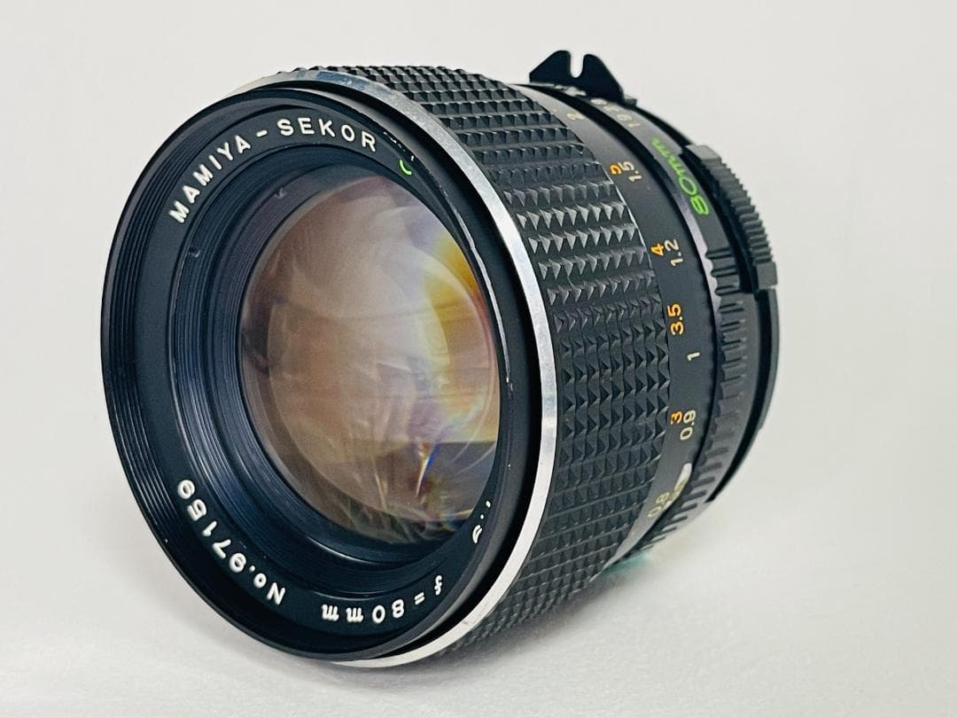 動作良好 MAMIYA マミヤ SEKOR C 80mm F1.9 単焦点レンズ