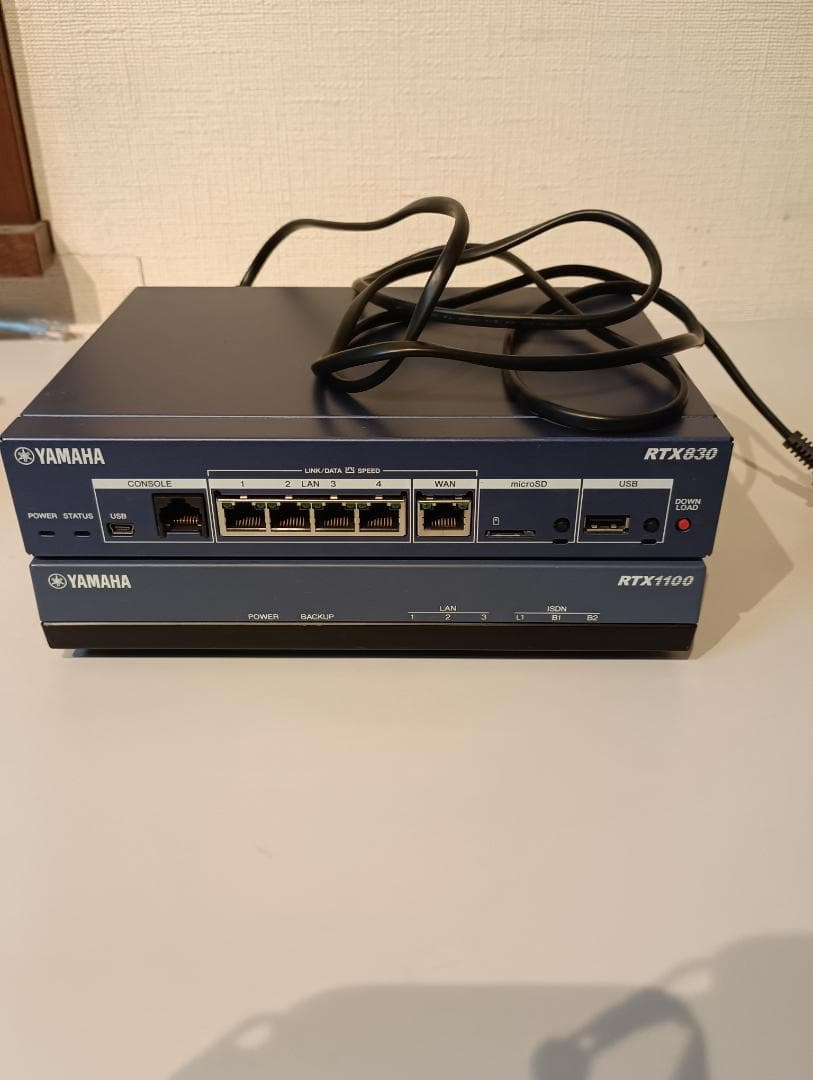 【新旧セット】YAMAHA RTX830 ＋ おまけ RTX1100 初期化済