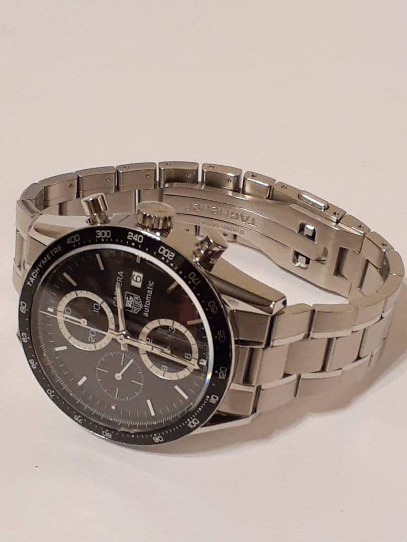 OH済　タグホイヤー CV2010 カレラ タキメーター　自動巻き腕時計　美品
