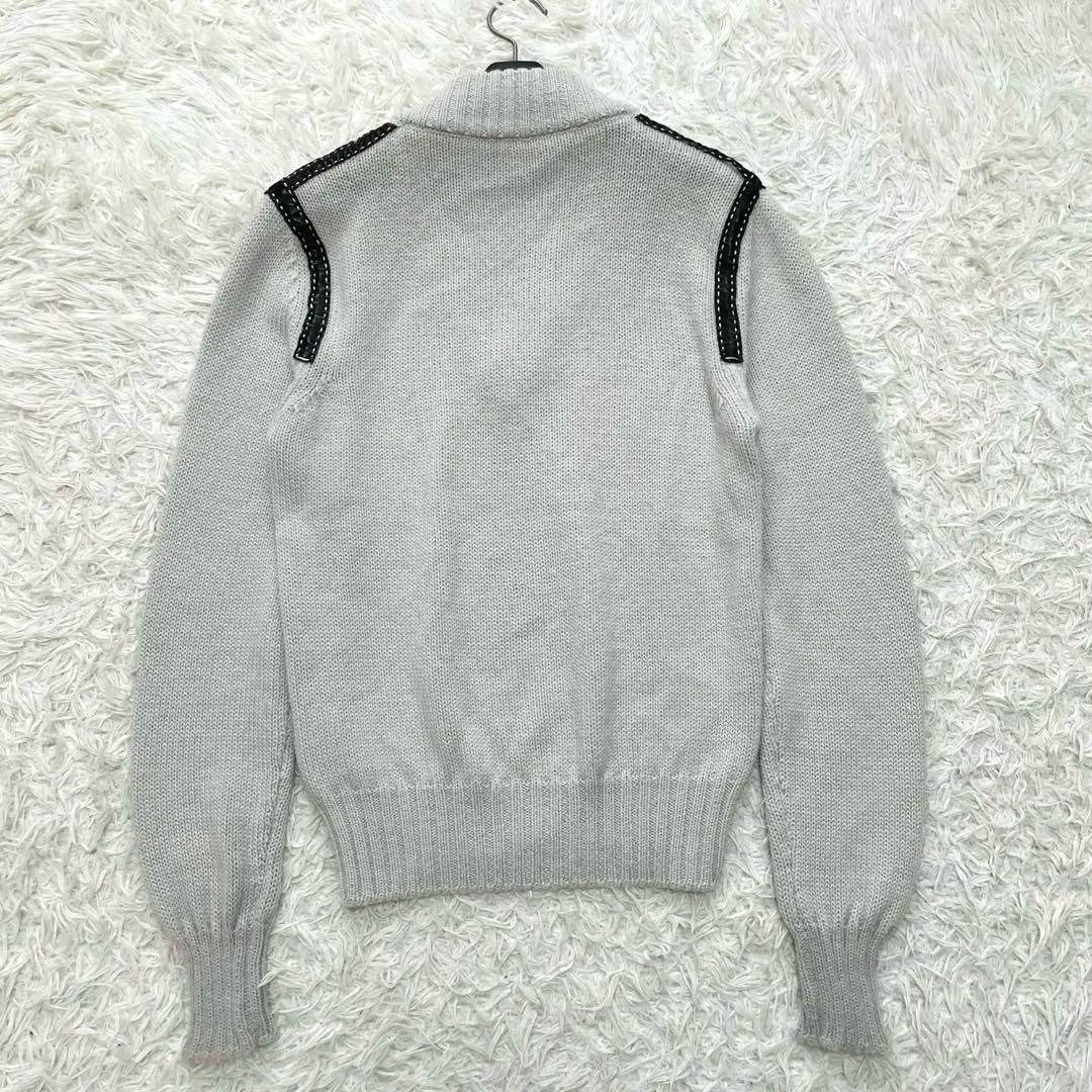 美品✨ドルチェ&ガッバーナ　アルパカ85% ニット Vネック 44 イタリア製