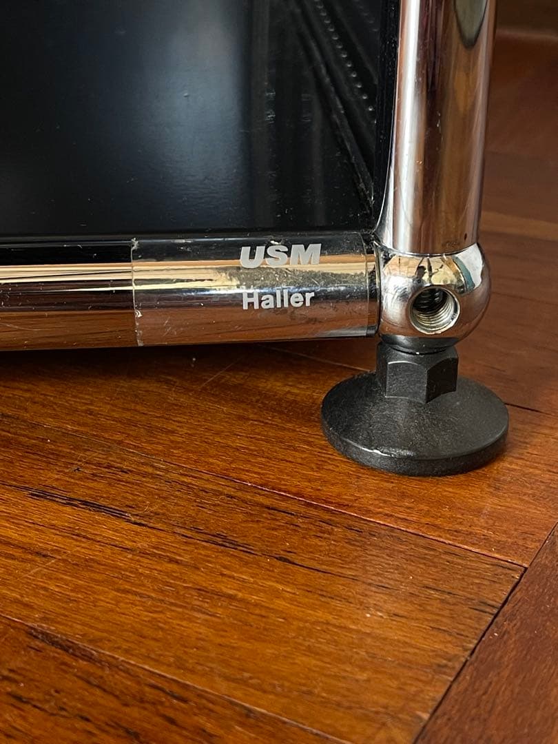 USM ハラー システム 2列 2段 キャビネット レコードラック ブラック