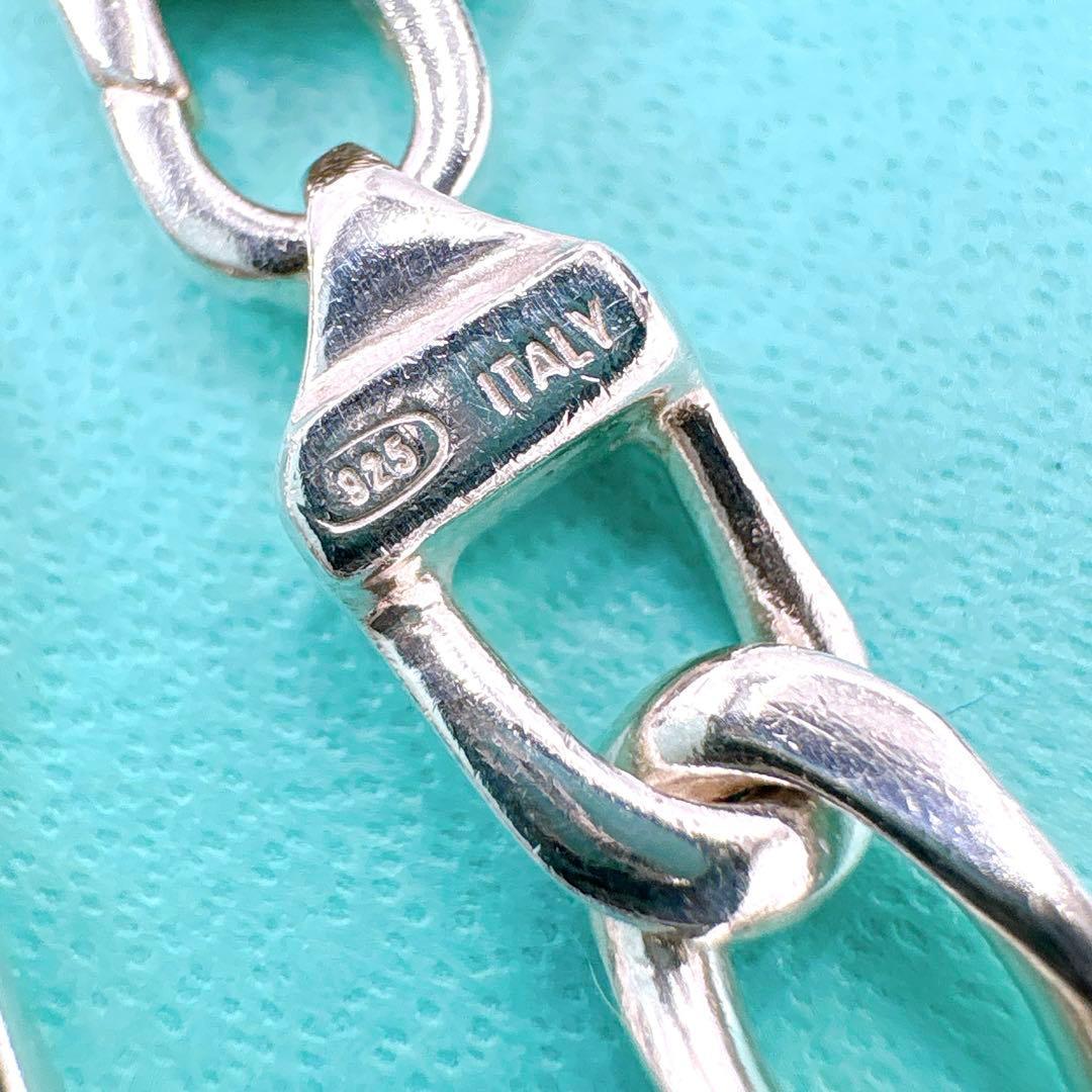 美品 オールドティファニー フィガロリンク コンビブレスレット シルバー k18