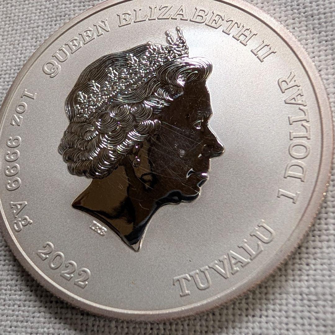 ツバル 1ドル銀貨 2022年 1オンス チュン・リー ストリートファイター