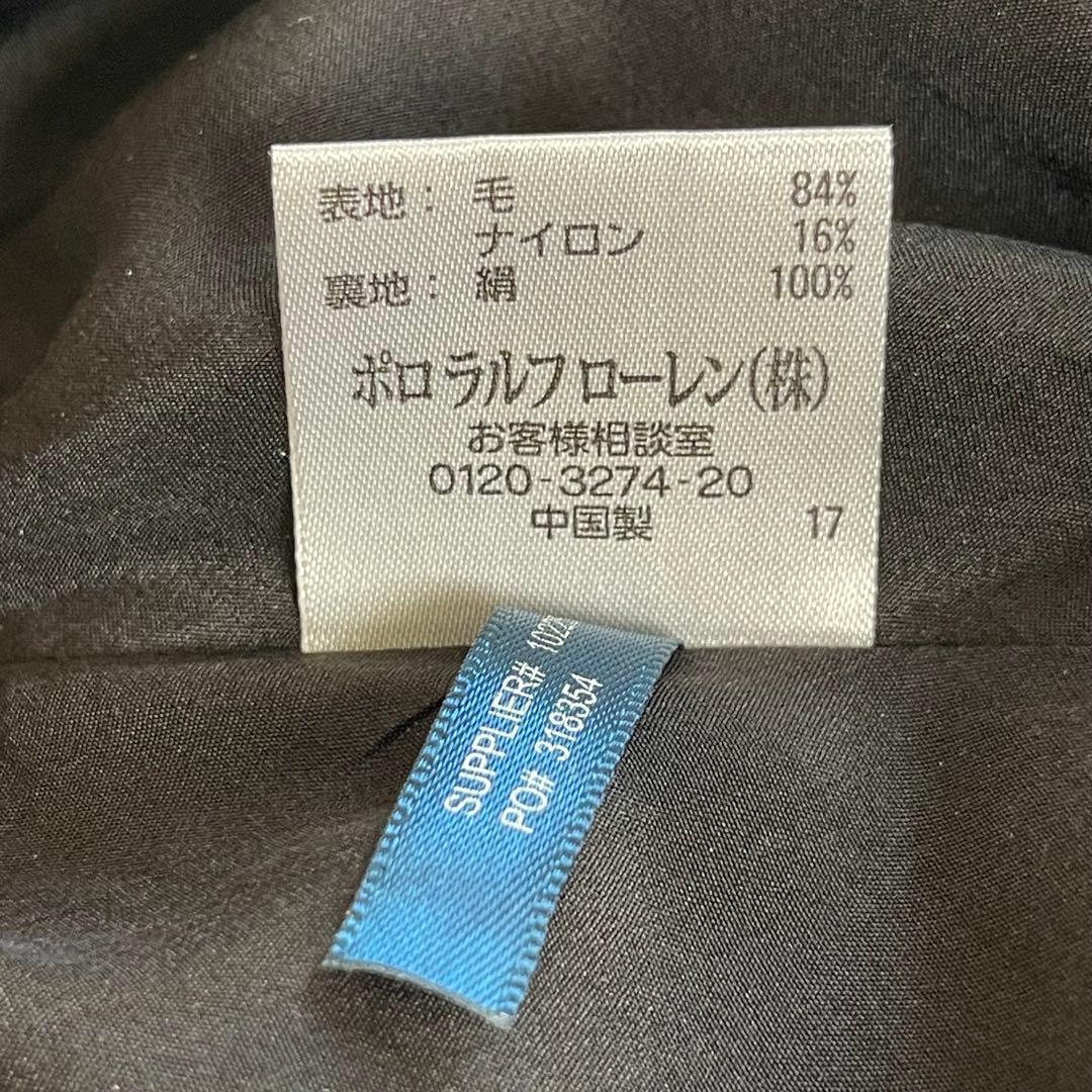 新品保管品【ポロラルフローレン】フレアスカート ブラック系チェック柄 試着のみ