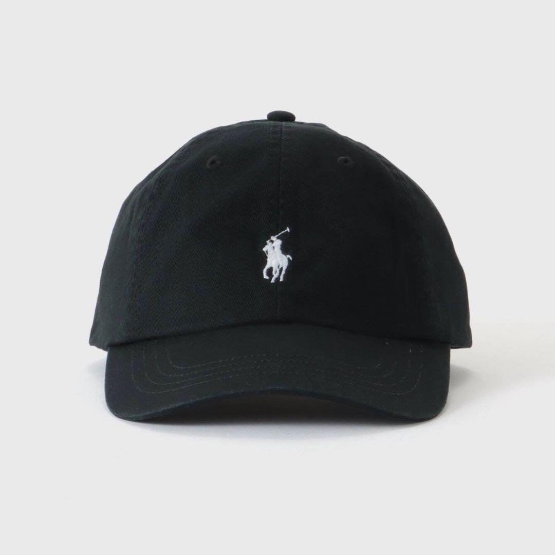 ポロ　ラルフローレン黒 ベースボールキャップ
