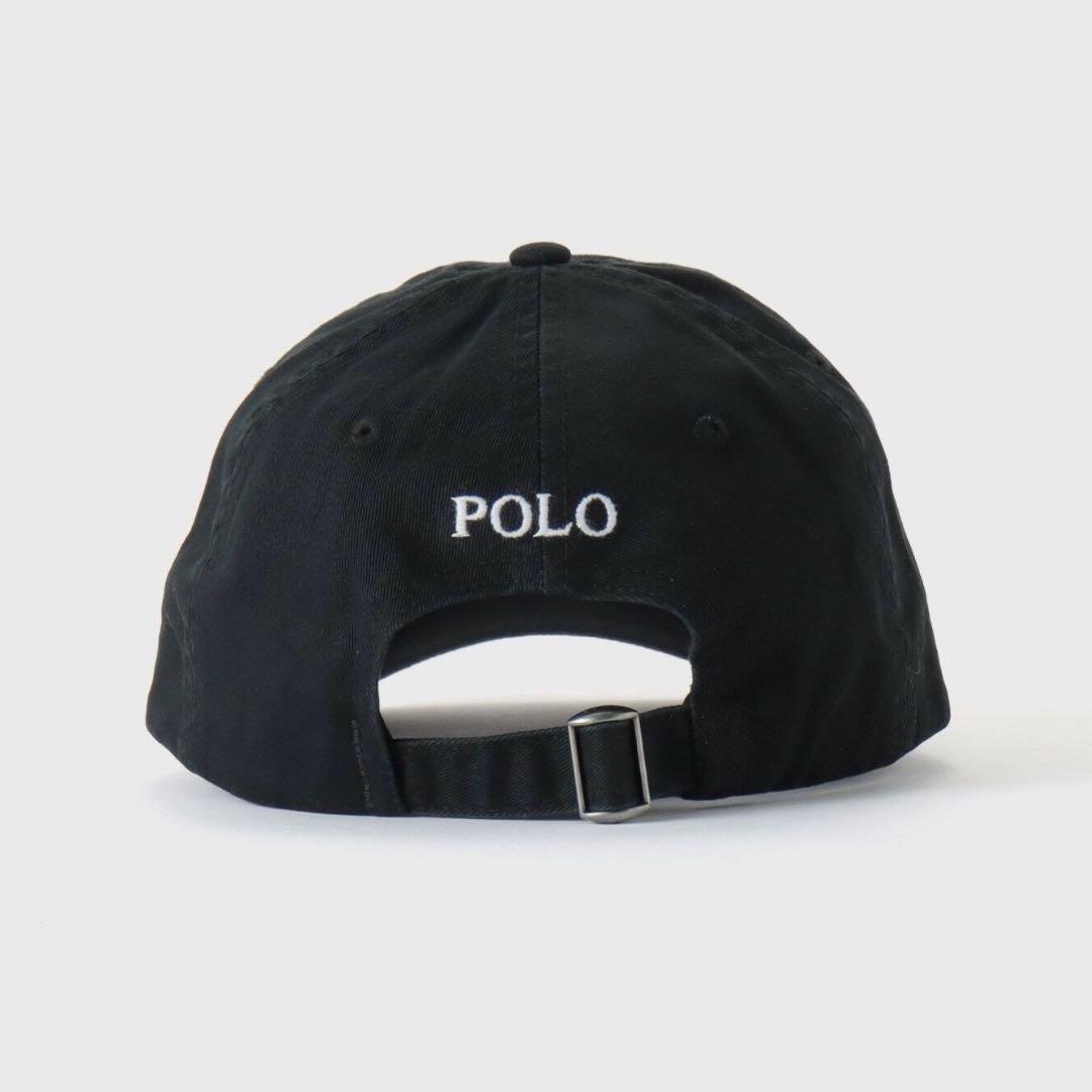 ポロ　ラルフローレン黒 ベースボールキャップ
