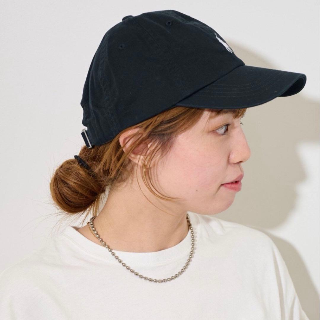 ポロ　ラルフローレン黒 ベースボールキャップ