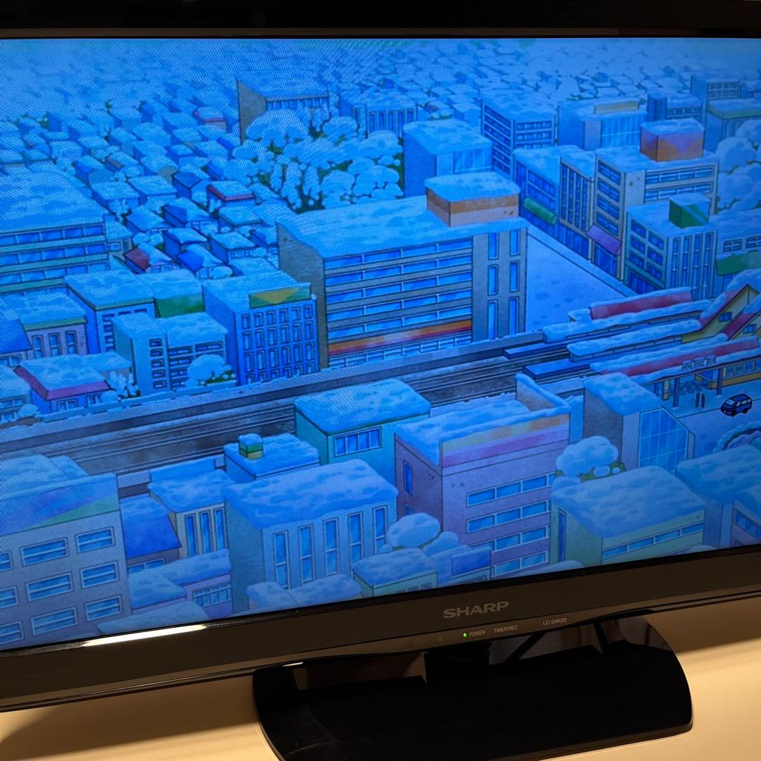 【動作確認済み美品】SHARP AQUOS 24インチ液晶テレビ リモコン付き