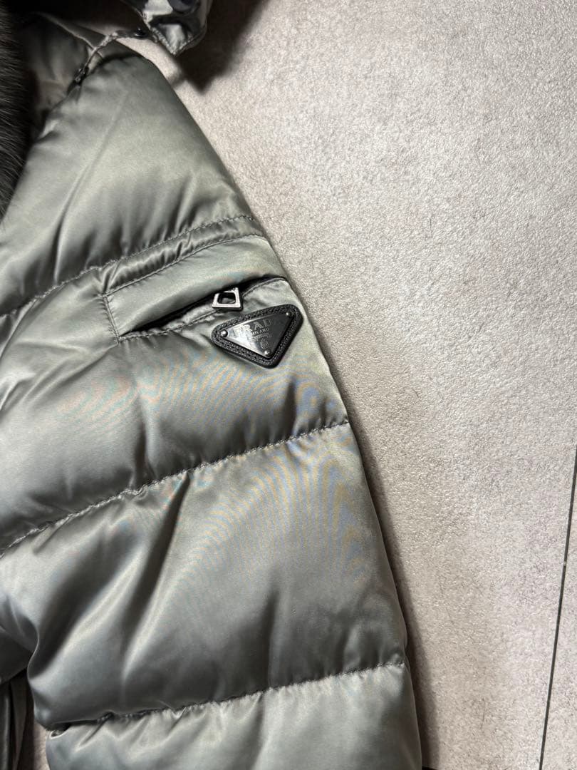 極美品✨ PRADA プラダ ダウンコート フォックスファー 38 レディース