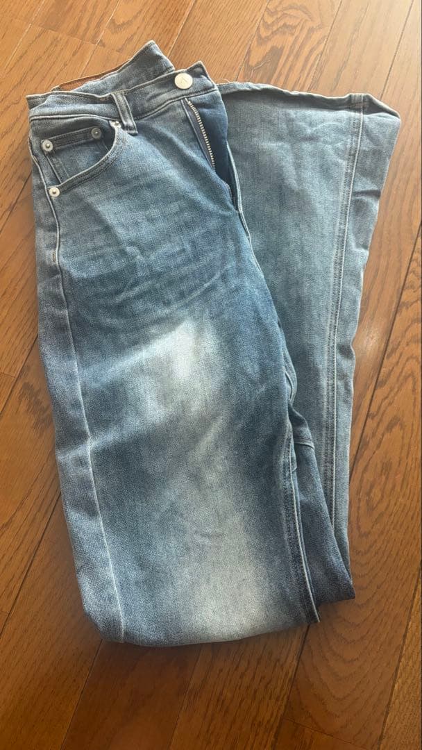 Lacey ribbon heart hip denim アンドマリー S