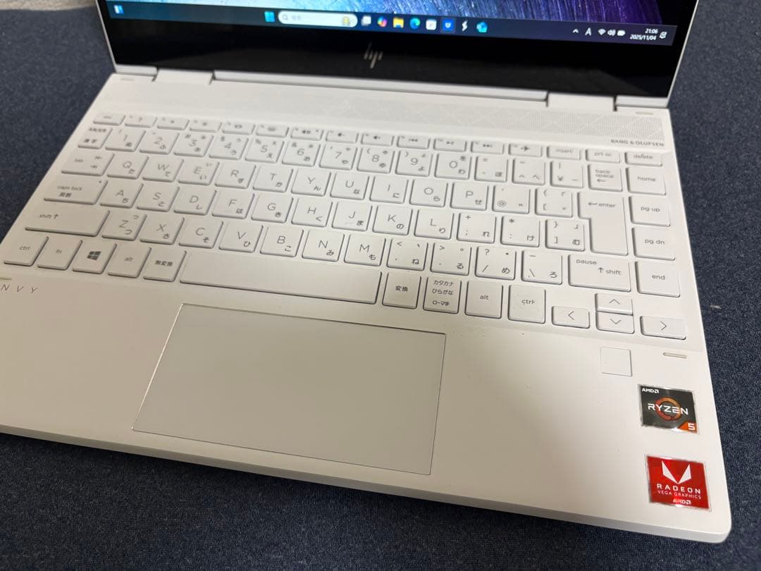 【美品】HP ノートパソコン HP ENVY x360 13 セラミックホワイト