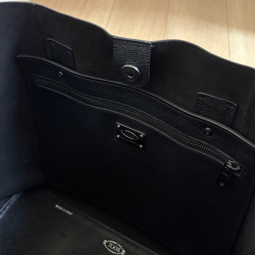 トッズ TOD’S ペーパーバッグ トートバッグ ネイビー