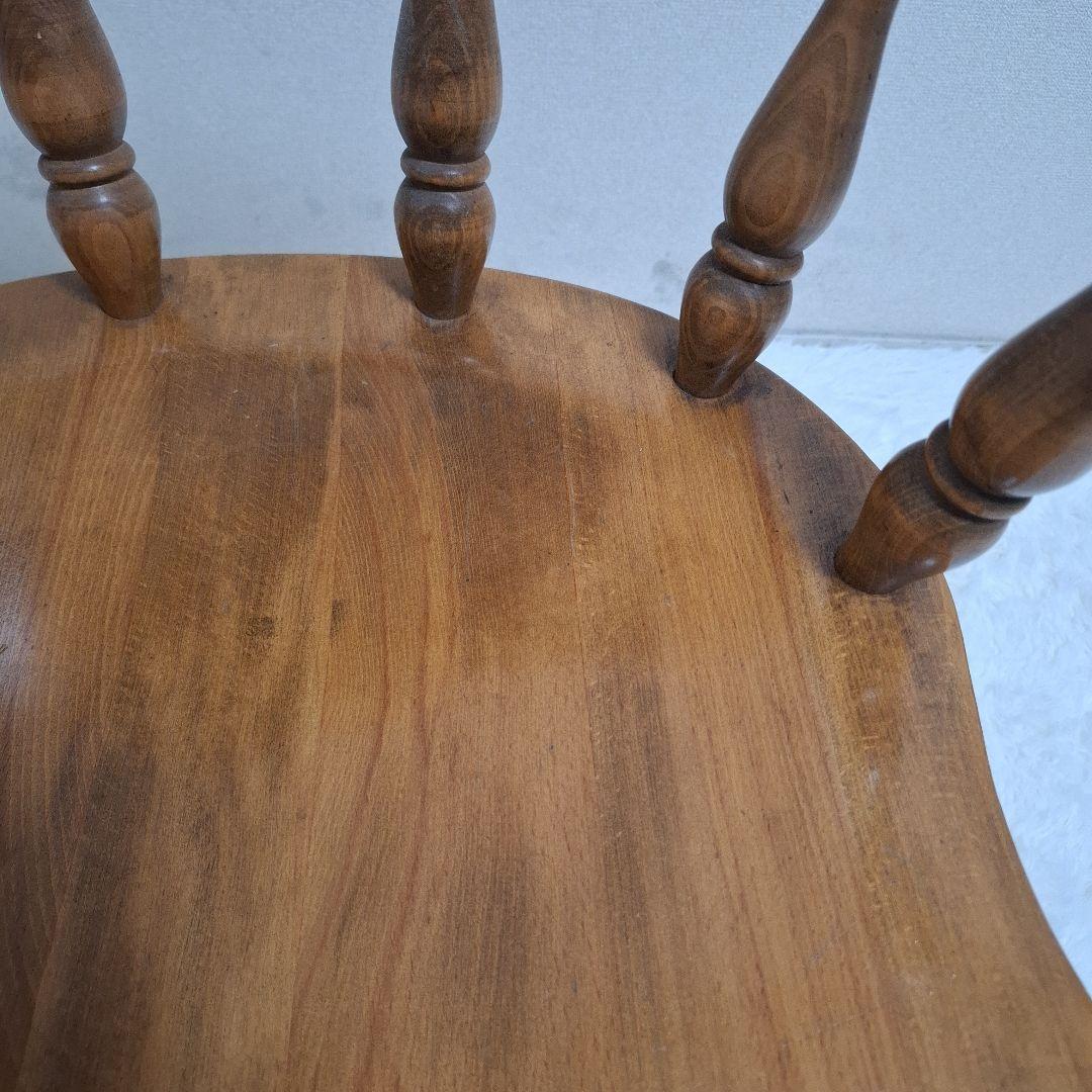 【美品】柏木工 木製 背もたれ 肘掛け付き椅子 アームチェア