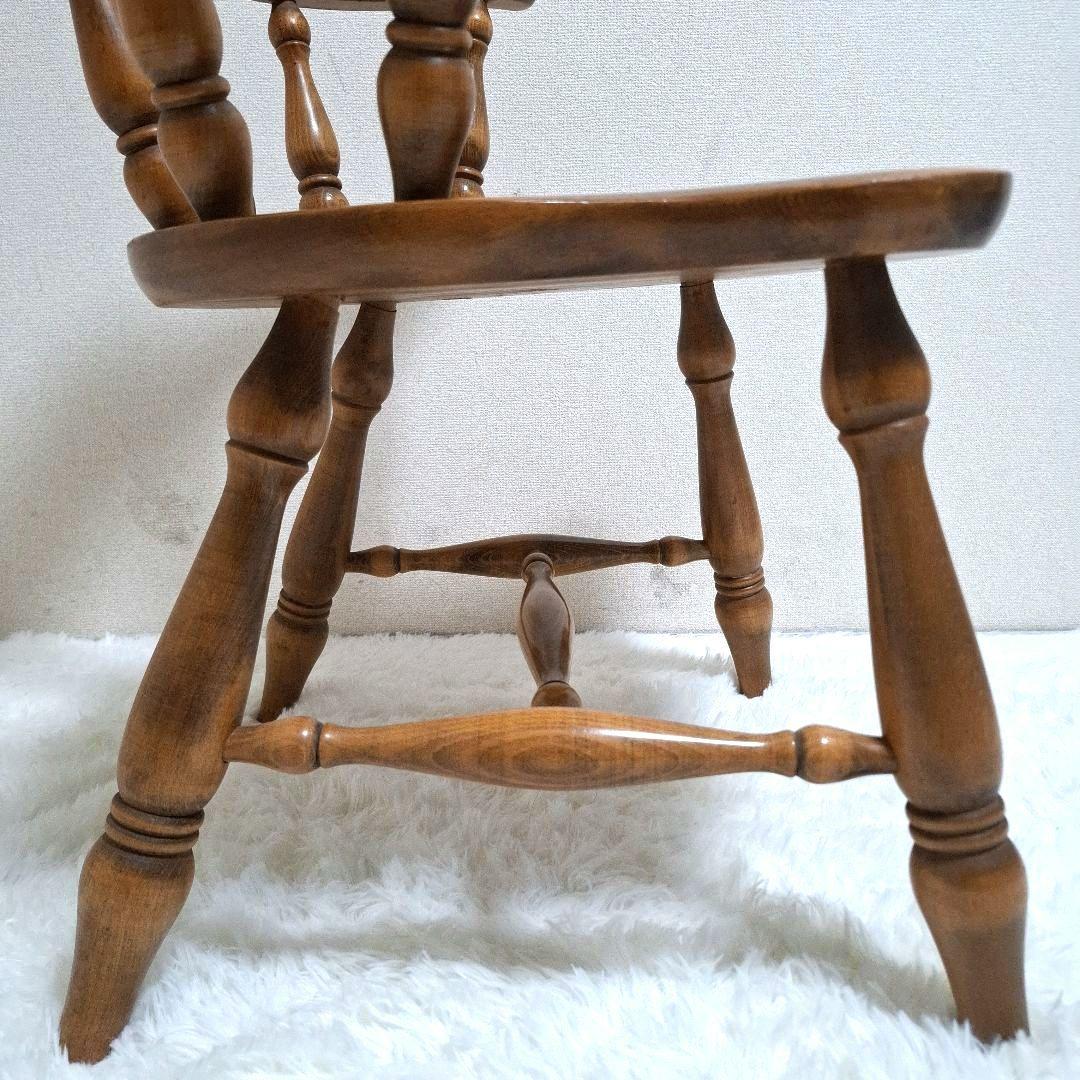 【美品】柏木工 木製 背もたれ 肘掛け付き椅子 アームチェア