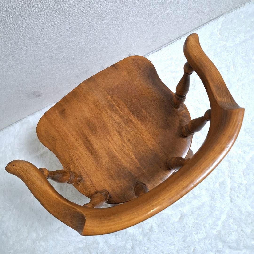 【美品】柏木工 木製 背もたれ 肘掛け付き椅子 アームチェア