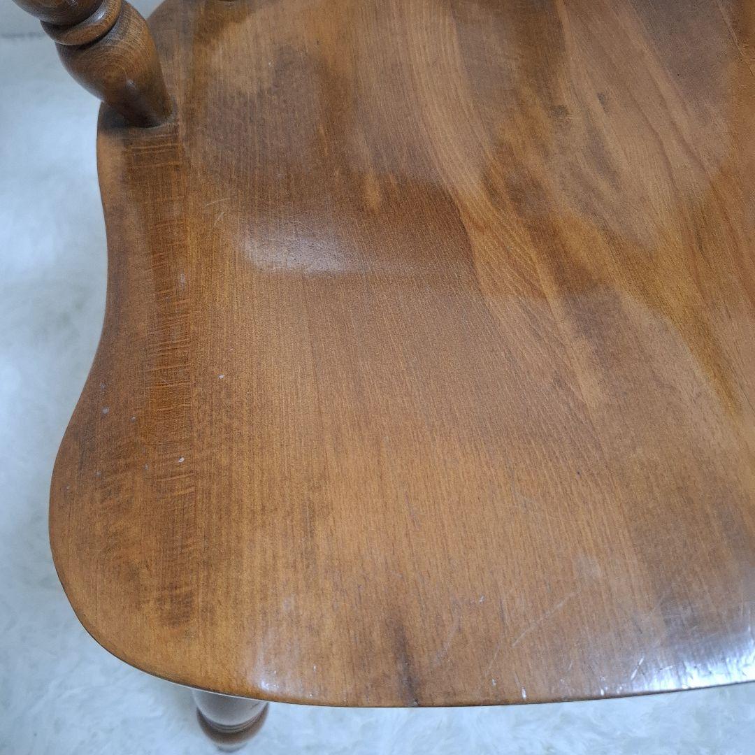 【美品】柏木工 木製 背もたれ 肘掛け付き椅子 アームチェア