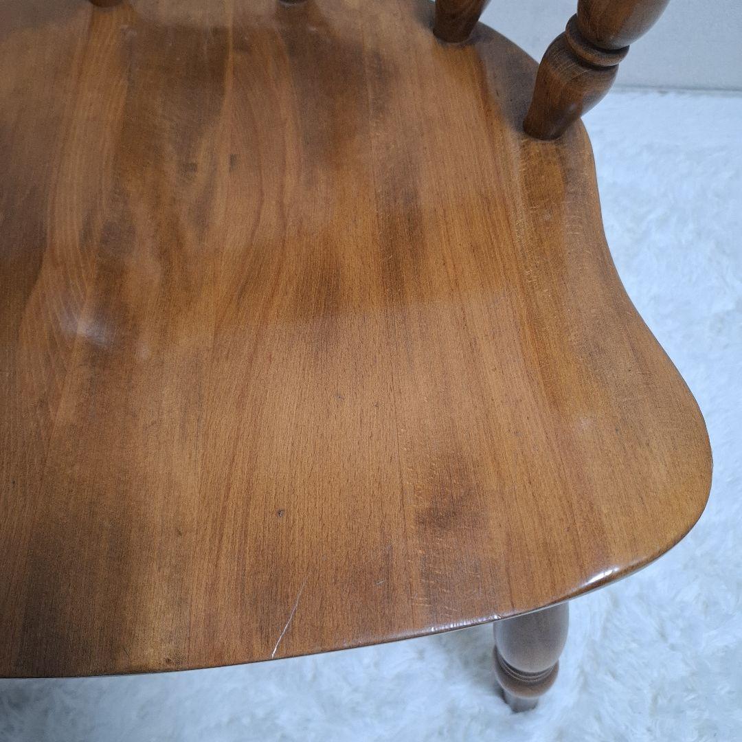 【美品】柏木工 木製 背もたれ 肘掛け付き椅子 アームチェア