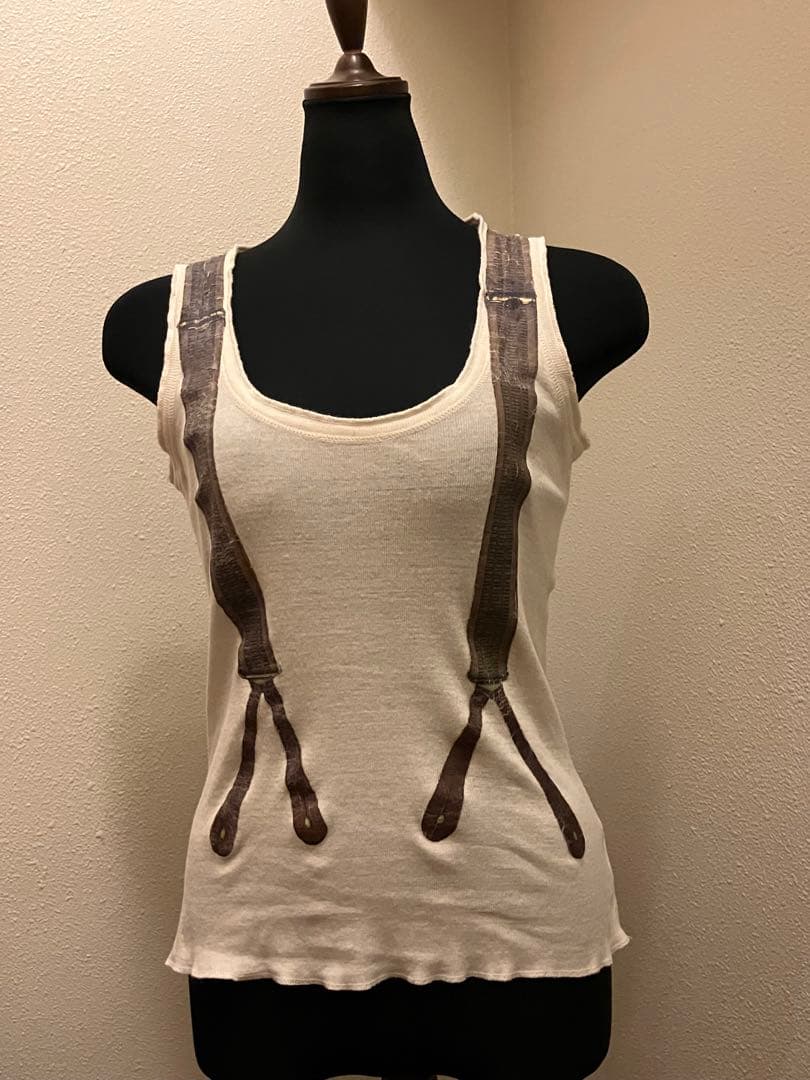 美品値下げ☆シェアスピリット☆サスペンダー デザインベージュタンクトップ