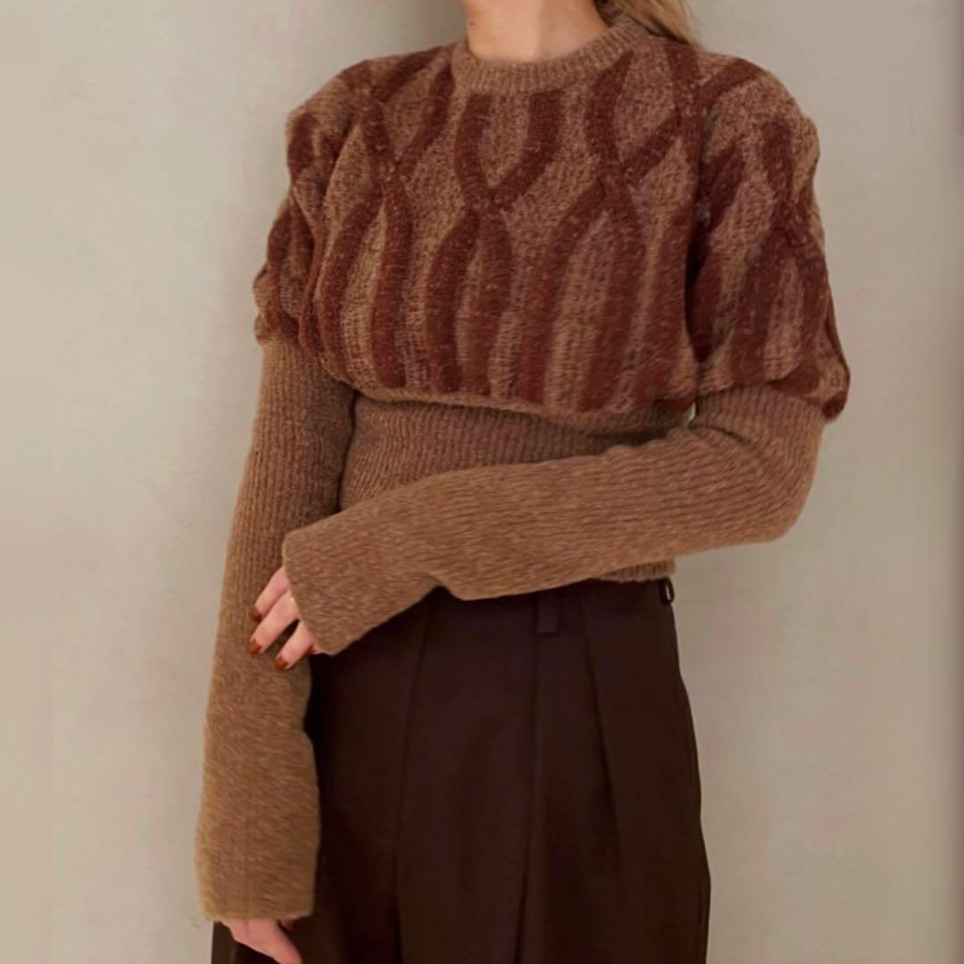 未使用　SATORU SASAKI　ウール　デザインニット