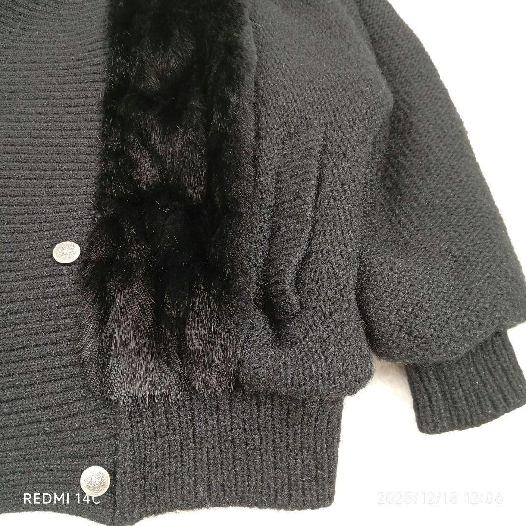 リアルファ×ニット ビンテージオーダーメイドジャケット XL