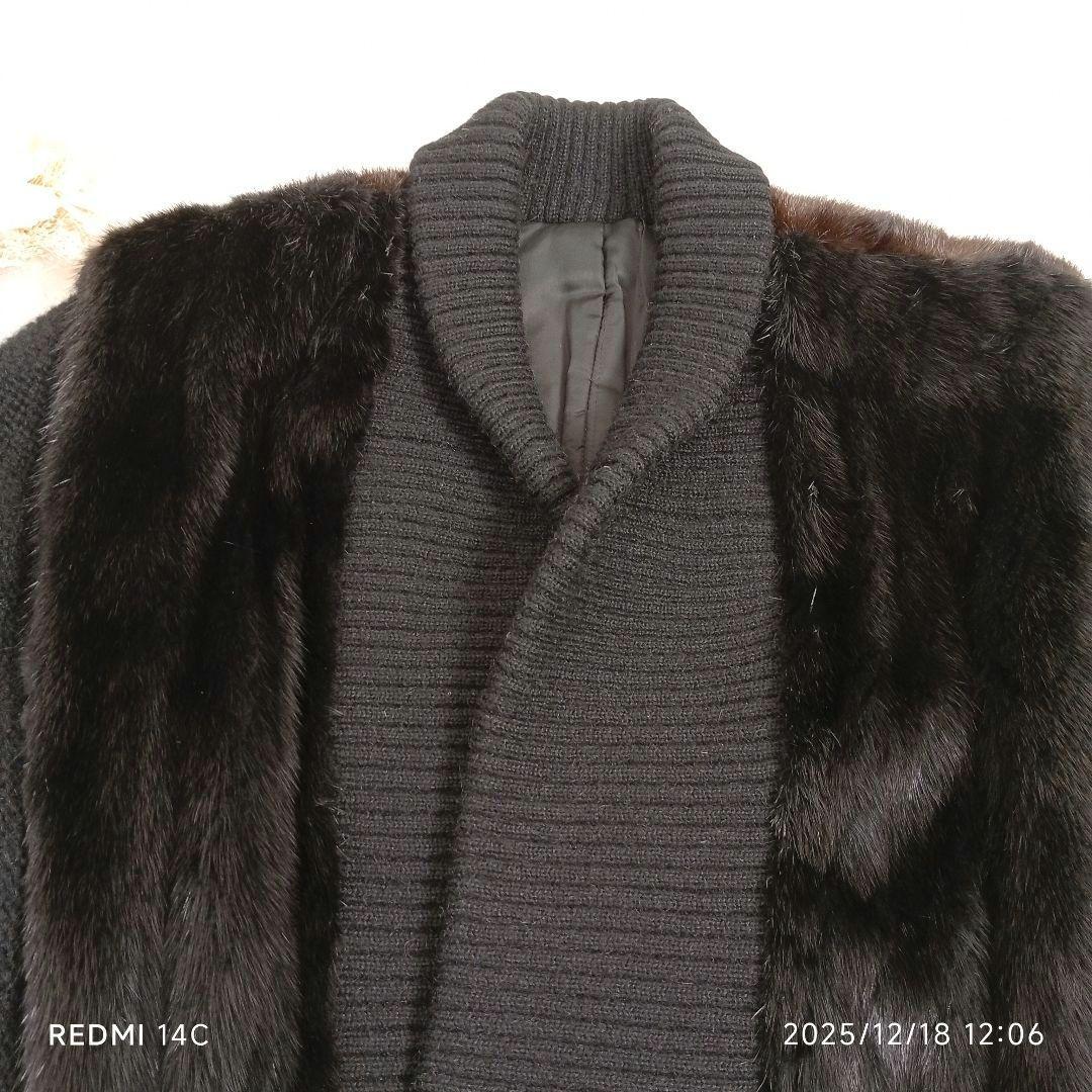 リアルファ×ニット ビンテージオーダーメイドジャケット XL