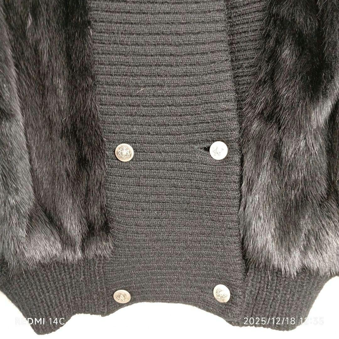 リアルファ×ニット ビンテージオーダーメイドジャケット XL