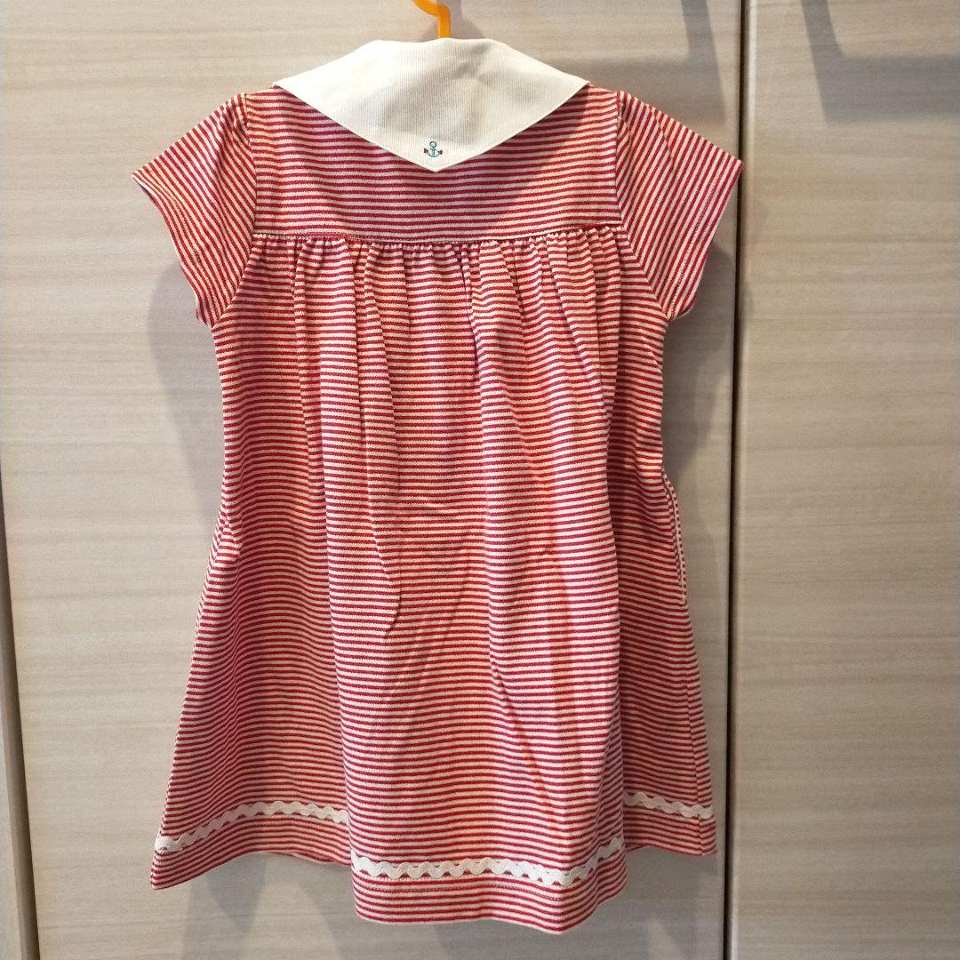 familiar ファミリアストライプ 半袖ワンピース90cm