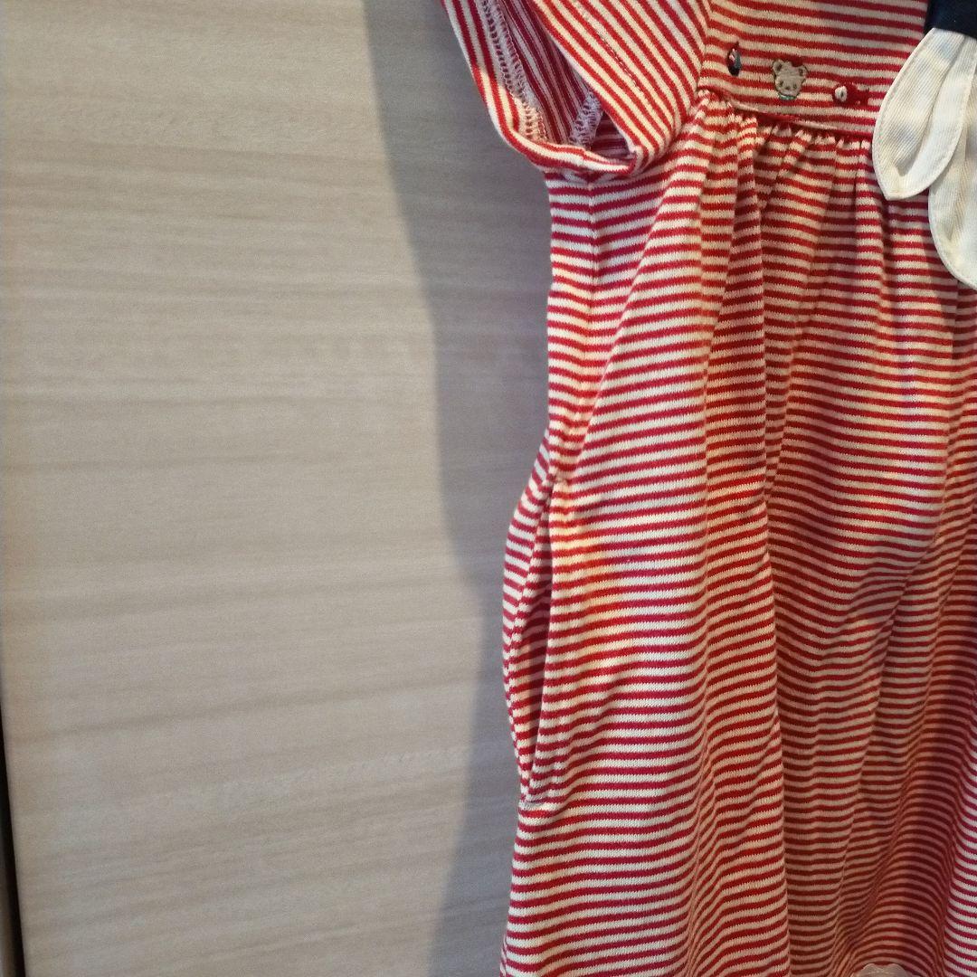 familiar ファミリアストライプ 半袖ワンピース90cm