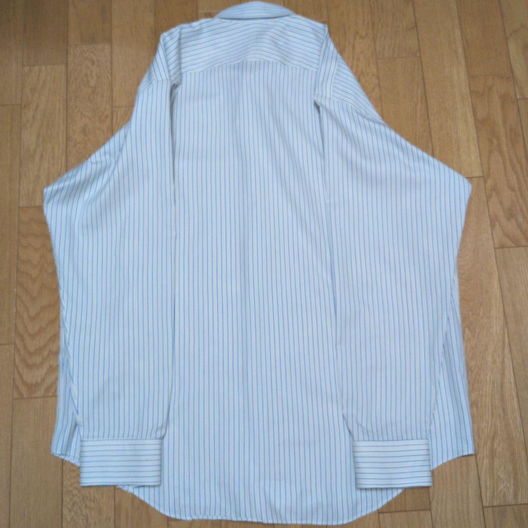 AURALEE　COTTON SILK STRIPE SHIRT コットンシルク