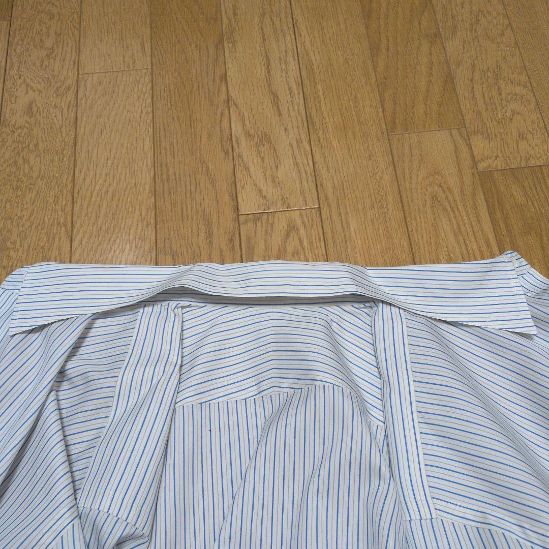 AURALEE　COTTON SILK STRIPE SHIRT コットンシルク