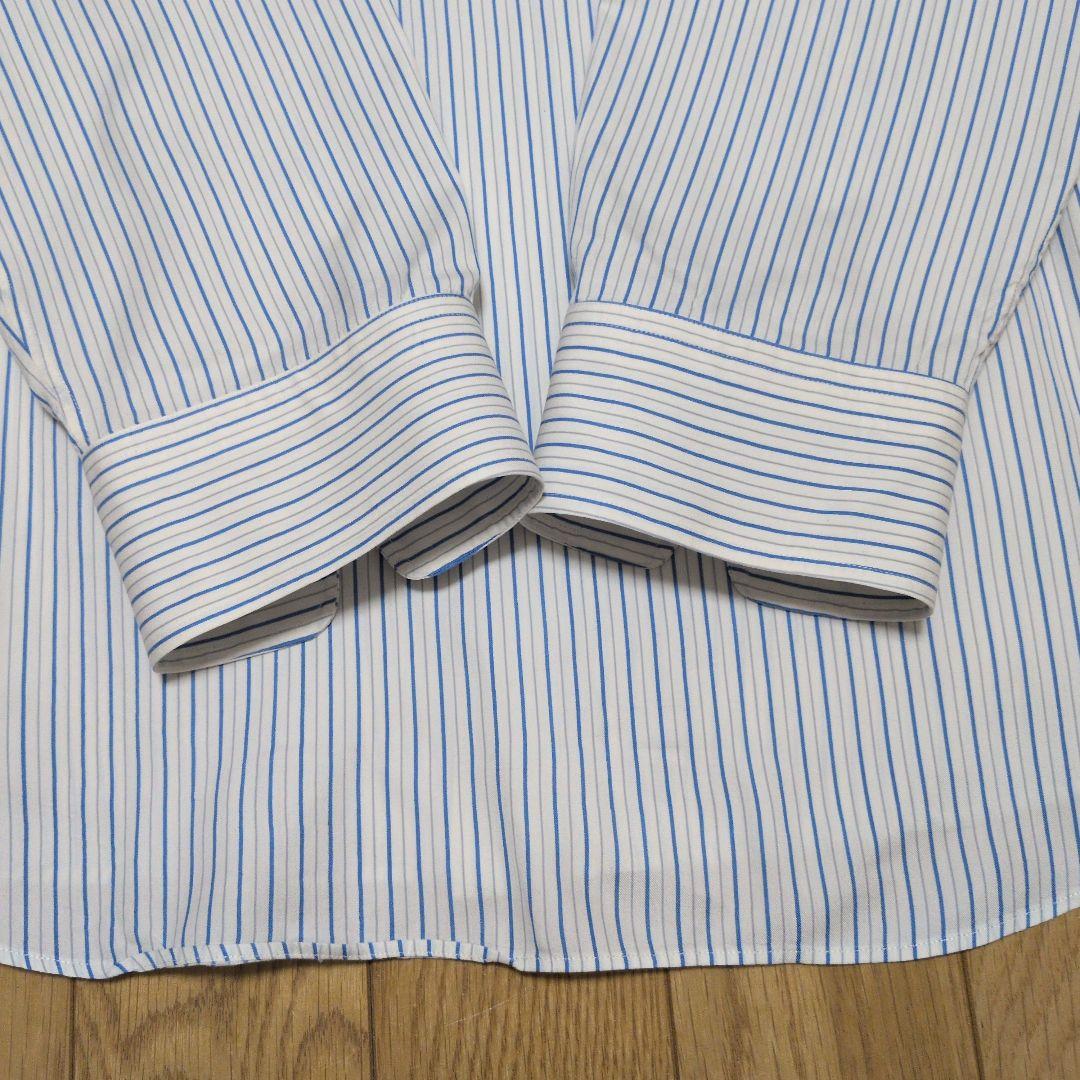 AURALEE　COTTON SILK STRIPE SHIRT コットンシルク