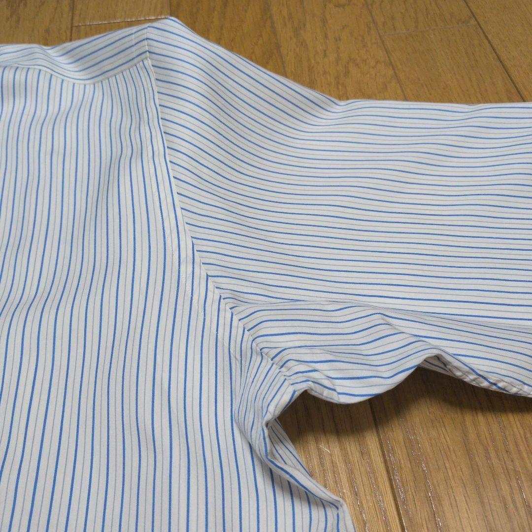 AURALEE　COTTON SILK STRIPE SHIRT コットンシルク