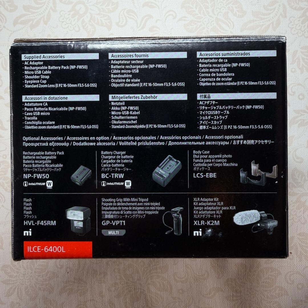 送料無料！中古品Sony α6400 ミラーレスカメラ E PZ 16-50mm