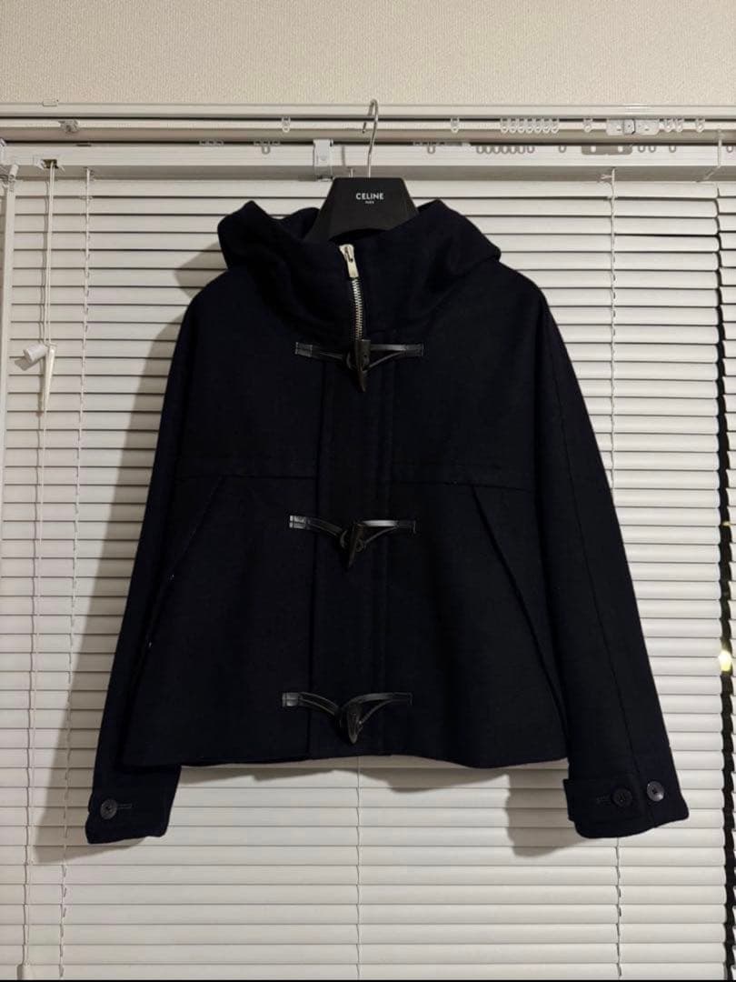 美品 Editionエディション　カシミヤ混　クロップド　ダッフルコート