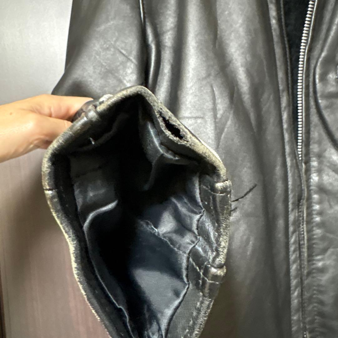 【Schott】641 シングルライダースジャケット 36