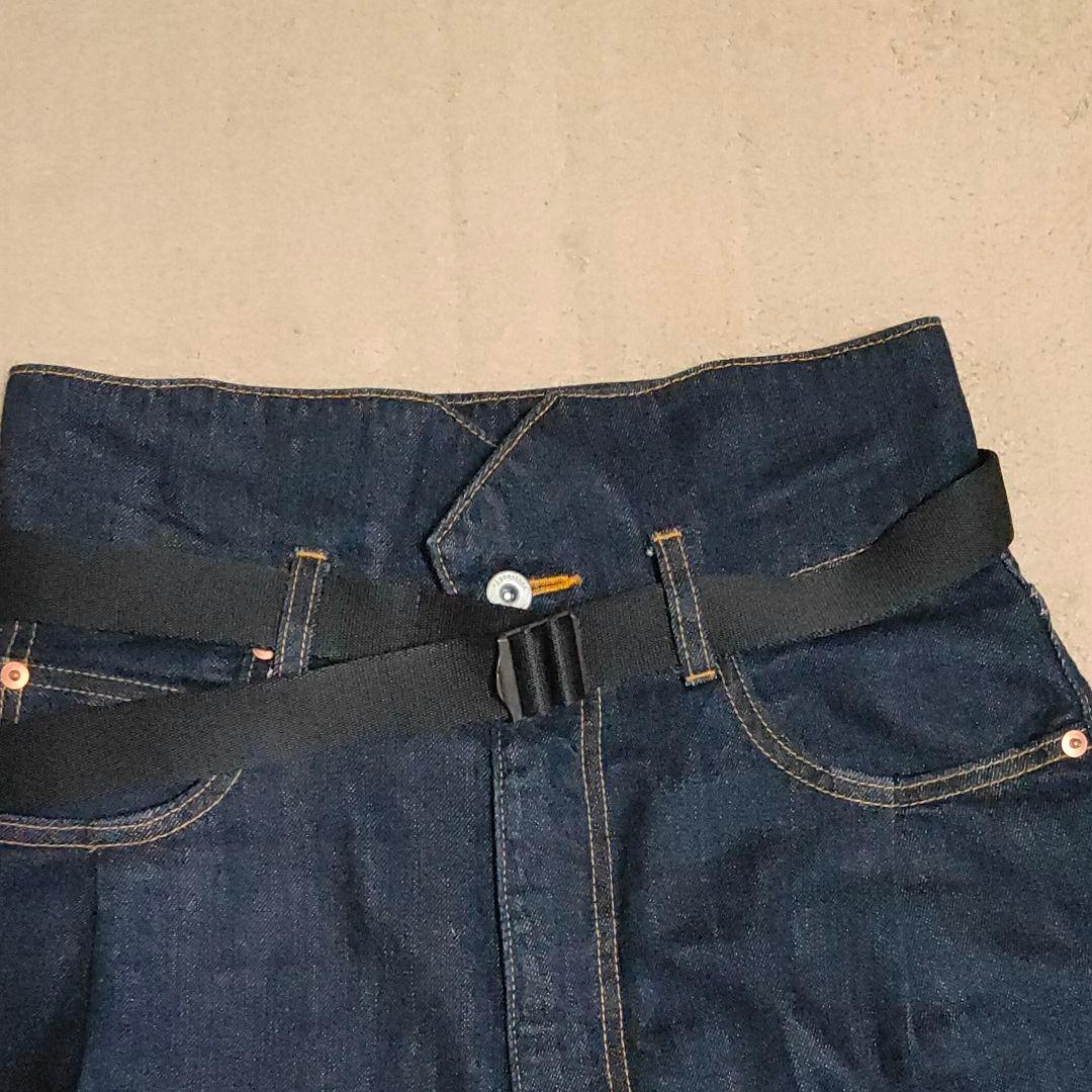 Nagonstansナゴンスタンス ベルト付きワイドデニム