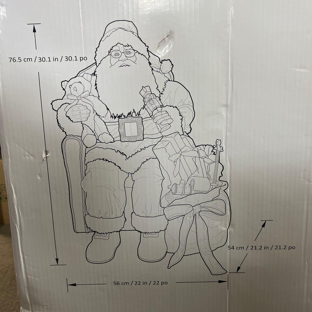 大きいサンタクロース 置き物 ディスプレイ