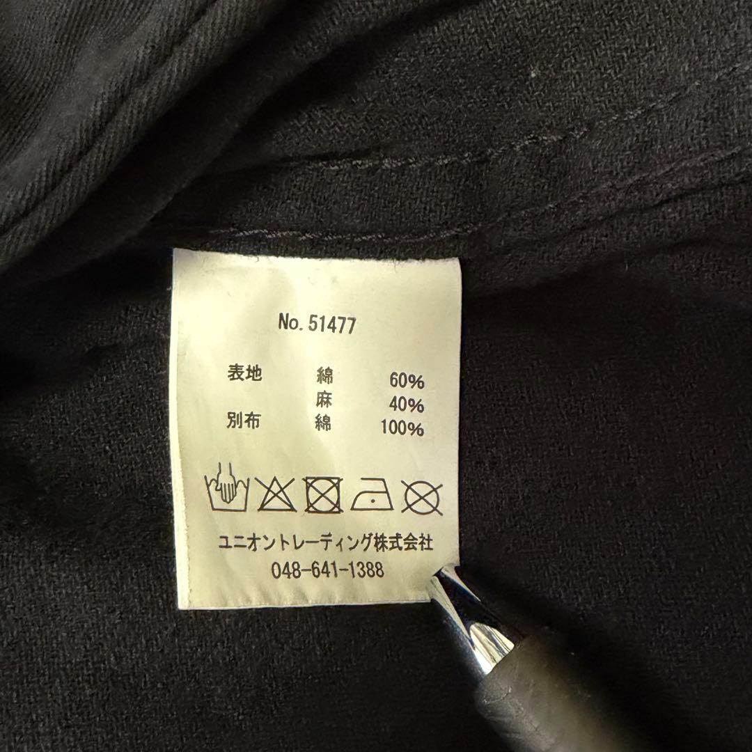 Houston コットン リネン ベトジャン ジップアップ ブルゾン サイズL