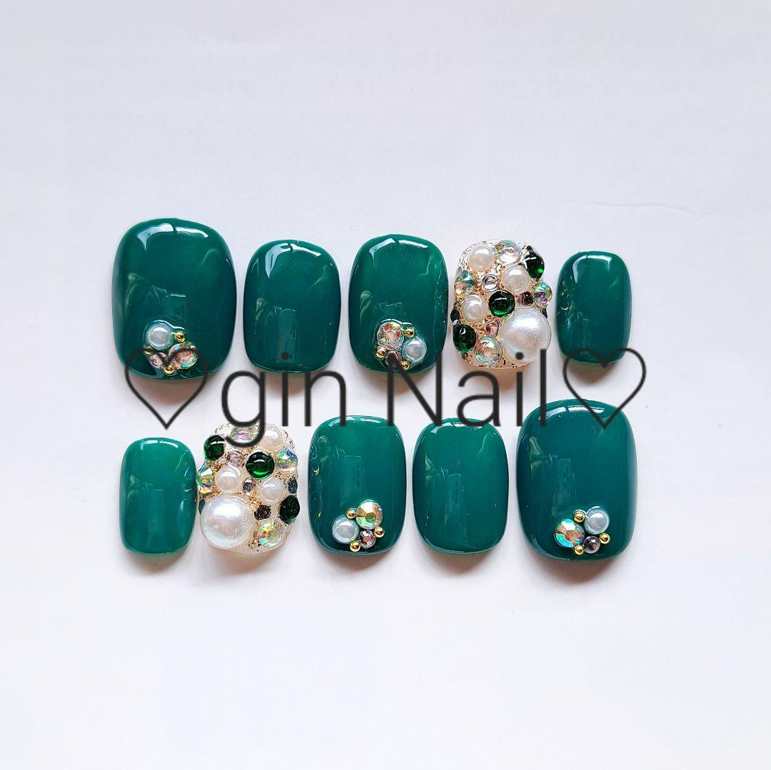 体調不良にて発送までお時間頂戴致します。 ネイルチップ　オーダー　現品