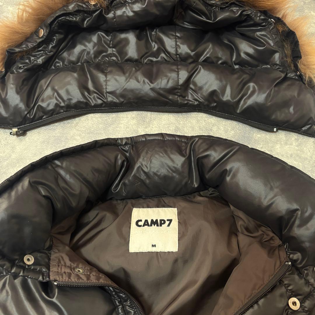 CAMP7 ダウンジャケット M 短丈 Y2K ファー付 お兄系　ギャル男