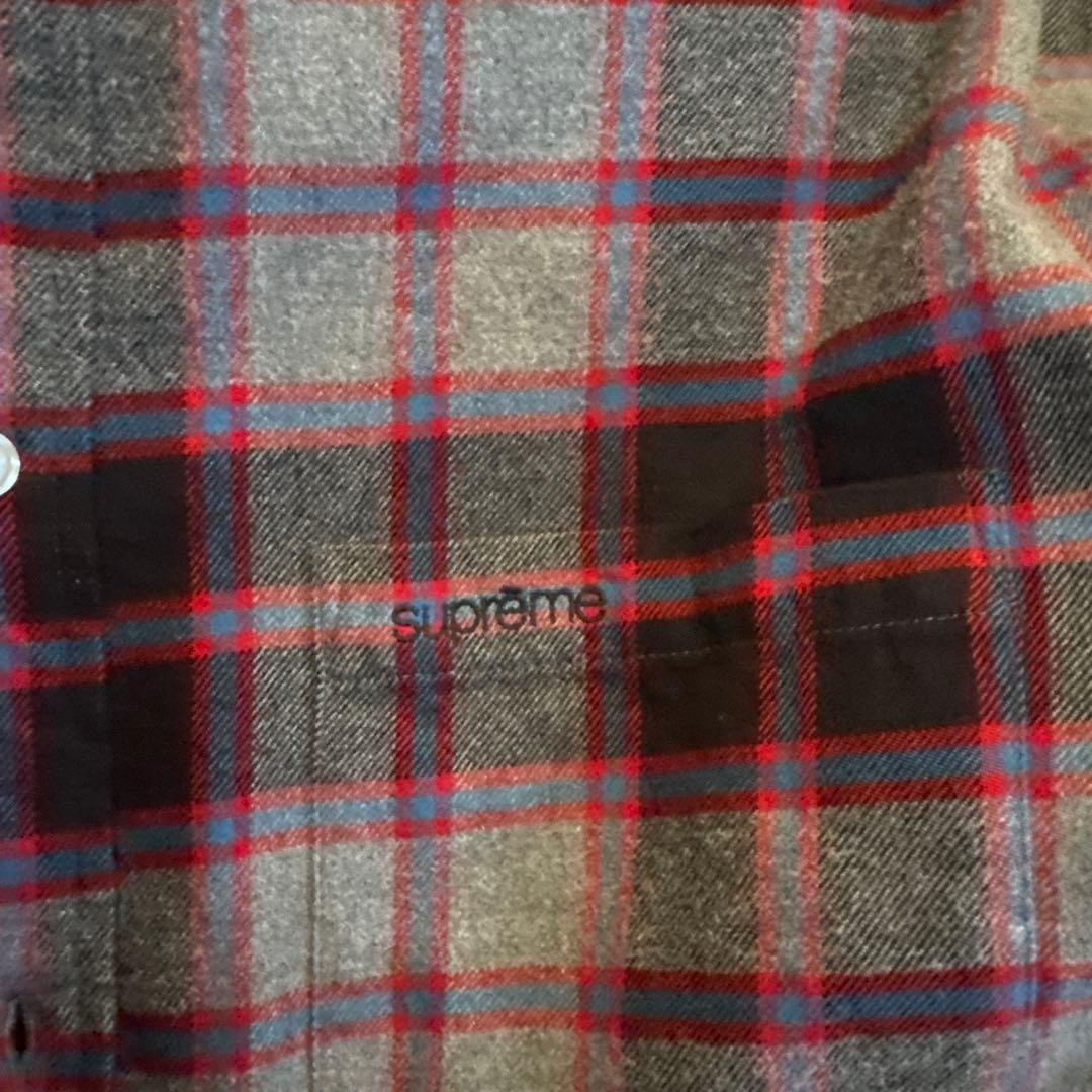 Supreme 25FW Plaid Flannel Shirt サイズ Ｌ