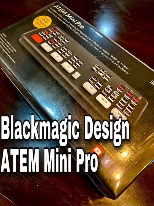 Blackmagic Design ATEM Mini Pro スイッチャー動画